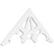 Ekena Millwork Pitch Riley Architectural Grade PVC Gable Pediment, 36"W x 16 1/2"H x 1"P (11/12) GPP036X017X100RIL - alternate 1